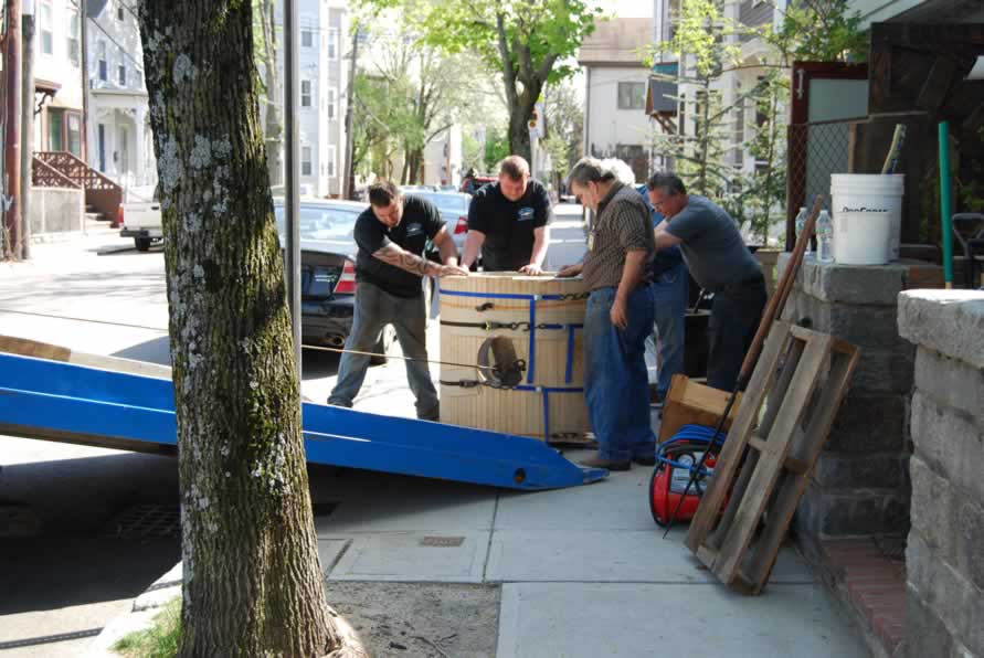 an engine moving day