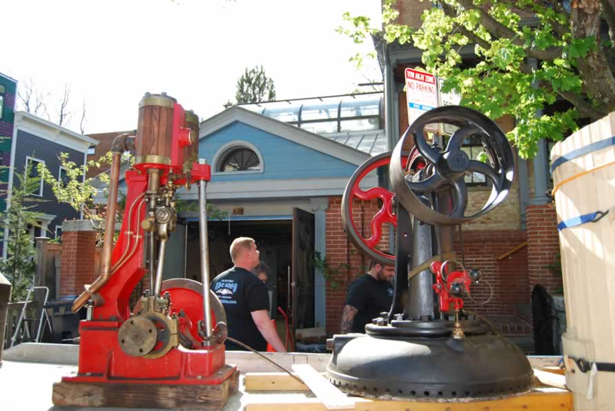 an engine moving day